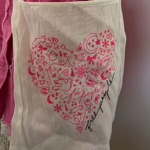 Free People Pink and Cream Tote EUC. Like New.